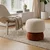 Hanah Home puf Coco, 33 cm, krem / narandžasti