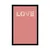 Plakat s preprostim napisom Love - 30x45 silver