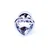 Plug Jewelry Silver Heart - Clear