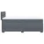 Vidaxl Box spring postelja z vzmetnico temno siva 100x200 cm žamet