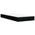 Vidaxl Box spring postelja z vzmetnico črna 100x200 cm blago