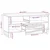 Vidaxl TV enote s predalom Rjava 105 x 33 x 46 cm Konstruiran les