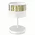 Stona lampa LUX 1xE27/15W/230V bela/zlatna