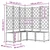 Vidaxl Vrtni lonček 5 szt. Rjava 120 x 120 x 143 cm Plastika