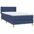 Vidaxl Box spring postelja z vzmetnico modra 100x200 cm blago
