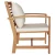 Stolica 2 Komad Smeđa i krem 65 x 60 x 76,5 cm Čvrsto teak drvo