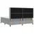 Vidaxl LED Box Spring Postelja Svetlo siva 200 x 200 cm blago