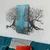 Murmure des Feuilles -1 - Blue, Black BlueBlack Decorative Wooden Wall Accessory