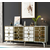 HANAH HOME Komoda Irmak White Gold