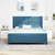 Vidaxl LED Box Spring Postelja Temno modra 180 x 200 cm Žamet