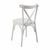 Bel jedilni stol Oliver Sandalyer – Kalune Design
