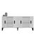 Hanah Home Konzola Cross KB150, 150x75x35 cm, Bela