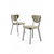 HANAH HOME Set stolica (4 komada) Arfe Cream White