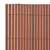 Vidaxl Dvostranska vrtna ograja PVC 90x300 cm rjava