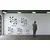 WallXpert metalni zidni ukras 5214, strukturna formula molekula sa dva indolna prstena, 45 x 37 cm, crni