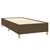 Greatstore Box spring postelja z vzmetnico temno rjava 100x200 cm blago