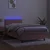 Vidaxl Box spring postelja z vzmetnico LED roza 80x200 cm žamet