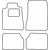 Textile car mats Mercedes S-Class (W140)