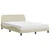 Krevet s madracem Dover krem 120 x 200 cm od tkanine