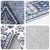 vidaXL Preproga ORIZ Temno modra 240 x 340 cm 100% poliester