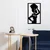 Wallity Zidna dekoracija African, 35 x 56 cm, Crna
