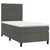 vidaXL Box spring postelja z vzmetnico temno siva 90x200 cm žamet