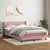 Vidaxl Box spring postelja z vzmetnico roza 140x210 cm žamet