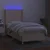 Vidaxl Box spring postelja z vzmetnico LED krem 90x190 cm blago