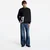 Mikina FRED PERRY Crew Neck Sweatshirt Blk/ Ecr/ Lrlwgren M