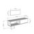 HANAH HOME TV polica Corsa 120 White