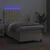 Vidaxl Box spring postelja z vzmetnico LED krem 90x190 cm umetno usnje