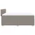 Vidaxl Box spring postelja z vzmetnico taupe 140x190 cm blago