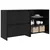 Kreveta 2 pcs Crni hrast 70 x 41 x 75 cm Konstruirano drvo