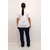 KAFFE CURVE Majica Rie ecru/bela