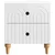 Noćni ormar 2 pcs Bijela visokog sjaja 43 x 34,5 x 48 cm