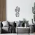 Wallity Zidna dekoracija Cactus, 26x55 cm, 1.2mm, Crna