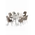 Hanah Home Trpezarijski set, 7 komada, Bež