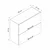 Hanah Home kuhinjski element Minar 8012, 90 cm, beli
