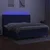 Vidaxl Box spring postelja z vzmetnico LED modra 200x200 cm blago
