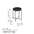 Hanah Home Klub sto 46x56x46cm Crni