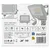 LED reflektor ZS2214W Glaro 20W 2000lm 4000K NW beli Emos