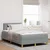 Vidaxl LED Box Spring Postelja Svetlo siva 120 x 190 cm blago