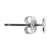 Posrebreni Stud uhani 13 mm - 10 kosov