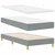 LED Box Spring Krevet Svijetlo siva 90 x 190 cm tkanina