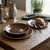 FADE MAISON Plitev krožnik Active Reactive 28cm/rjav/porcelan