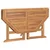 Sklopivi vrtni blagovaonski stol 110 x 110 x 75 cm od tikovine