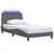 vidaXL Posteljni okvir brez vzmetnice temno siv 100x200 cm blago