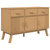 vidaXL Komoda OLDEN rjava 114x43x73,5 cm trdna borovina