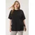 Trendyol Curve Ženska majica Tbbss25Bf00025, Crna
