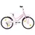 vidaXL Dječji bicikl s prednjim nosačem 20 inča ružičasto-crni